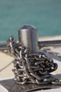 Chain on catamaran
