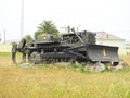 Chain caterpillar CAT military vehicle in Espinho Royalty Free Stock Photo