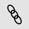 Chain, chain links. Vector icon