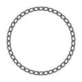 Chain circle border frame for your design.