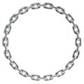 Chain coiled in a circle Royalty Free Stock Photo