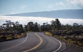 Chain of Craters Road Hawaii Volcanoes National Park with Mauna Loa in the background