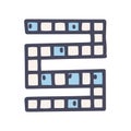 chain crossword color vector doodle simple icon