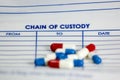 Chain of custody Royalty Free Stock Photo