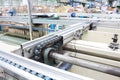 The chain drive shaft Line Conveyor Industrial Royalty Free Stock Photo
