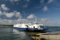 Chain ferry across Poole harbour near Sandbanks, Dorset