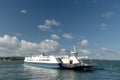 Chain ferry across Poole harbour near Sandbanks, Dorset