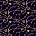 Chain gold pendants necklace pattern fashion vector design.