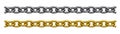 Chain (gold and silver) Royalty Free Stock Photo