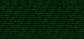 Chain of green binary text that reads `This is binary` against a black background Royalty Free Stock Photo