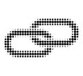 Chain Halftone Dotted Icon