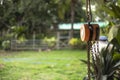 Chain Hoist In The Garden Royalty Free Stock Photo