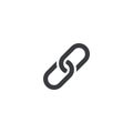 Chain icon. Vector icon. Link symbol. Element for design interface mobile app or website