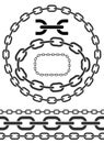 Chain icons, parts, circles of chains