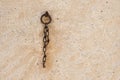 Chain iron on wall Royalty Free Stock Photo