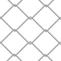 Chain Link Fence Background. Industrial Style Wallpaper. Realistic Geometric Texture. Steel Wire Wall Isolated On White. Vector il Royalty Free Stock Photo