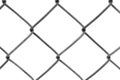 Chain-link fence isolated on white