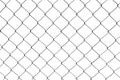 Chain-link fence isolated on white