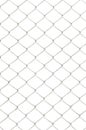 chain link fence isolated on white background Royalty Free Stock Photo