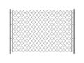 Chain link fence. Realistic metal mesh fences wire construction steel security wall industrial border metallic texture