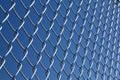 Chain Link Fence w/ Blue sky Royalty Free Stock Photo