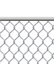 chain link fence wire mesh steel metal isolated on transparent background. Art design gate made. Prison barrier, secured Royalty Free Stock Photo