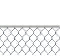 chain link fence wire mesh steel metal isolated on transparent background. Art design gate made. Prison barrier, secured Royalty Free Stock Photo