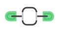 Chain Link Icon. Connection, Unity, or Strong Bond Symbol, vector design Generative AI Royalty Free Stock Photo