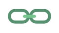 Chain link icon representing connection strength unity , vector design Generative AI Royalty Free Stock Photo
