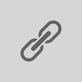 Chain, link icon vector Royalty Free Stock Photo