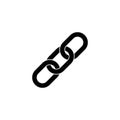Chain link icon vector illustration Royalty Free Stock Photo
