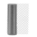 Chain link mesh fencing, rabitz in roll vector Royalty Free Stock Photo