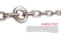 Chain links machine gear
