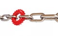 Chain links machine gear