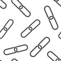 Chain links vector icon seamless pattern on a white background Royalty Free Stock Photo