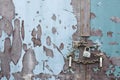 Chain and lock closed door locked and secure safe Royalty Free Stock Photo