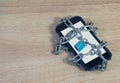 chain locked on phone concept for security on smart phone.On the Royalty Free Stock Photo