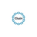chain logo template vector icon illustration Royalty Free Stock Photo