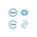 chain logo template vector icon illustration Royalty Free Stock Photo