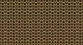 Chain mail medieval seamless pattern bronze background. Gilded metal chain armor texture. Brass rings, golden chainmail vector Royalty Free Stock Photo