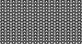 Chain mail medieval seamless pattern on white background. Metal chain armor texture. Steel rings, silver chainmail vector Royalty Free Stock Photo