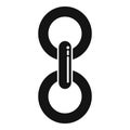 Chain object icon simple vector. Web link Royalty Free Stock Photo