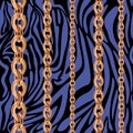 Chain print. Luxury background in retro style.