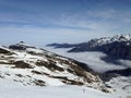 The chain of the Pyreneans covered with snow Royalty Free Stock Photo