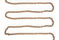 Chain rusty isolated Royalty Free Stock Photo