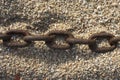 Chain. Sand Royalty Free Stock Photo