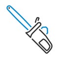 Chain Saw Icon Royalty Free Stock Photo