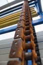 The chain and shaft drive Line Conveyor Royalty Free Stock Photo