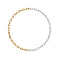 Chain in shape of circle Royalty Free Stock Photo