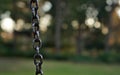 Chain of a swing chair Royalty Free Stock Photo